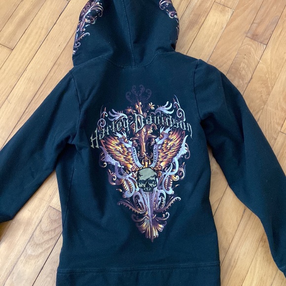 Harley Davidson womens XS sweatshirt with hoodie - Picture 8 of 11